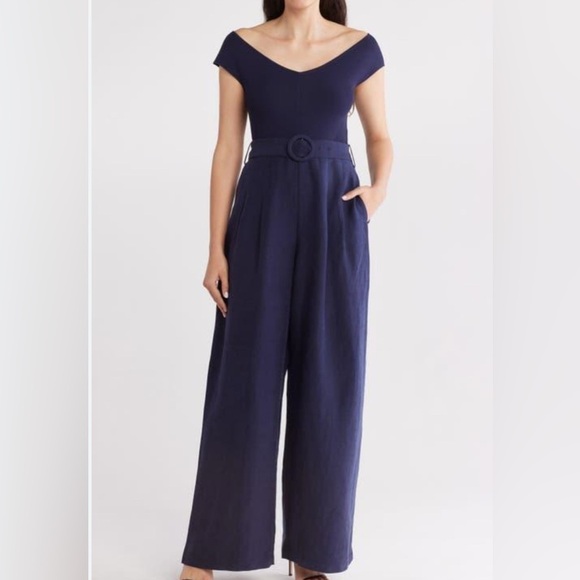 NWOT Ted Baker  Navy Jumpsuit size 4 - Picture 1 of 5